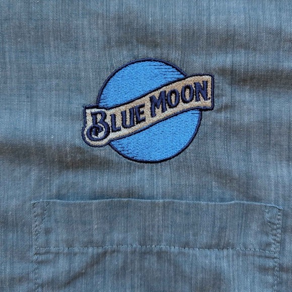 Patagonia Button Down Mens XL Grey Blue Moon Logo Organic Cotton STY54121 SP17 - Picture 8 of 8